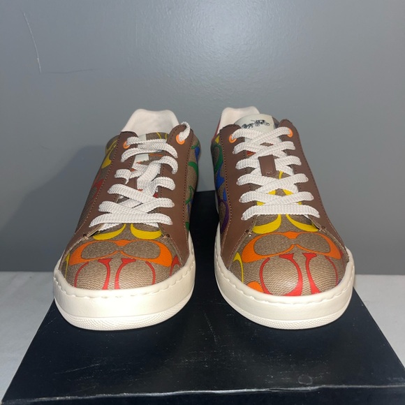 BRAND NEW DISCONTINUED RAINBOW PRIDE NEW COACH CITYSOLE SKATE SNEAKERS SIZE 9 - Picture 3 of 3